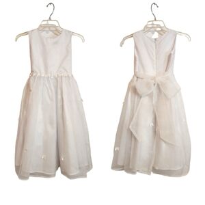 Jane Copeland White Fit And Flare Dress Size 7